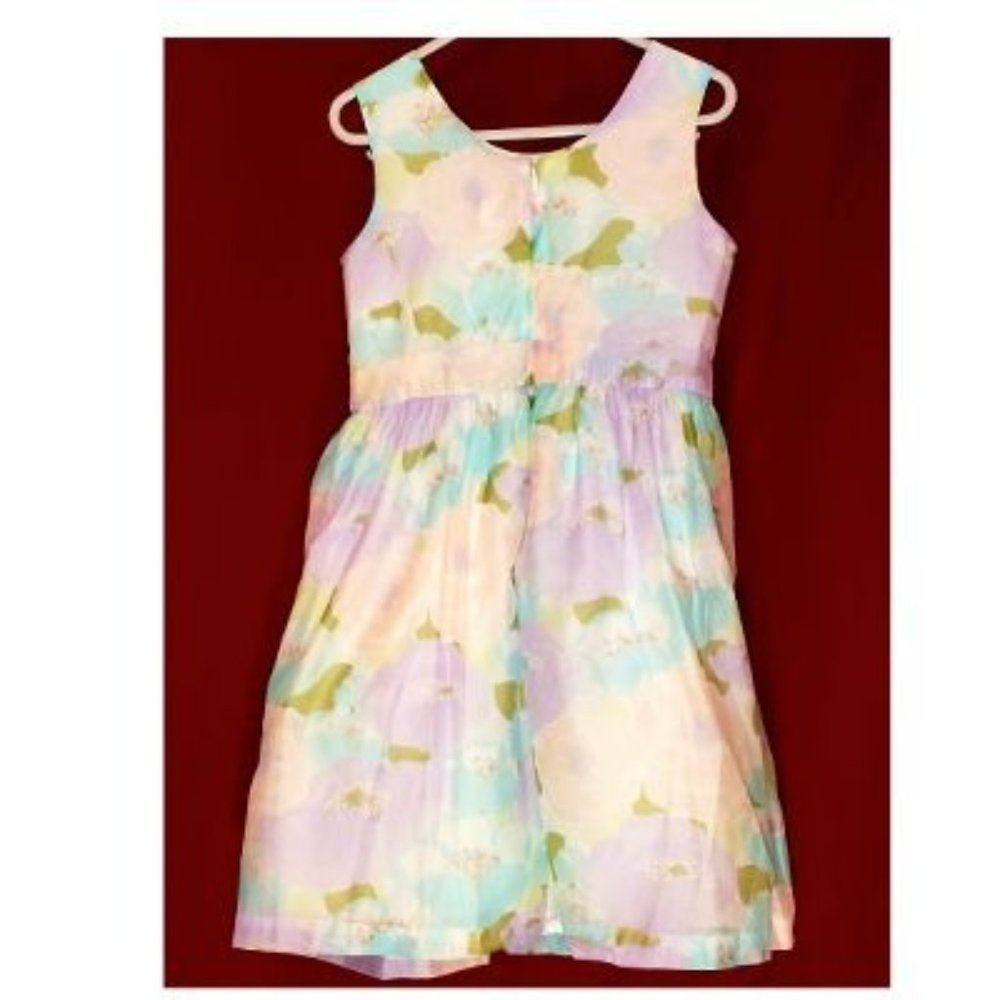 GYMBOREE - Girls Pastel Colored Sleeveless Party Dress Size 5